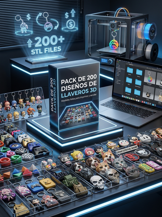 Pack 200 Diseños de Llaveros - Ideales para Primera Venta