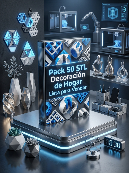 Pack 50 Diseños STL Decoración de Hogar Lista para Vender