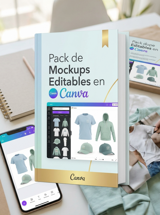 Pack de Mockups Editables en Canva