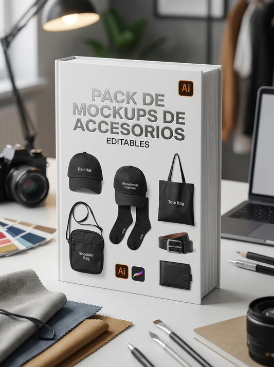 Pack de Mockups de Accesorios Editables